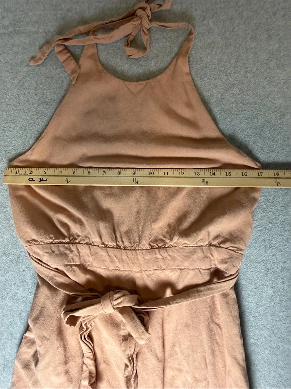 Zara Linen Blend Rustic Jumpsuit Long Size Large Boho Earthy Indie Resort